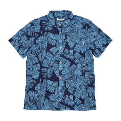 IRIEDAILY Camicia Manica Corta Uomo Bananos Ssl Shirt Navy da uomo