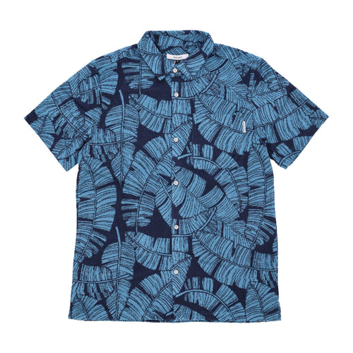 IRIEDAILY Camicia Manica Corta Uomo Bananos Ssl Shirt Navy da uomo