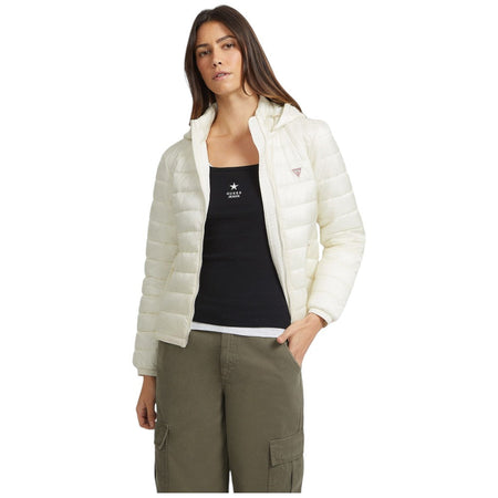 Piumino Bianco Piumino Donna Guess Saldi Piumino Solid Trapuntato