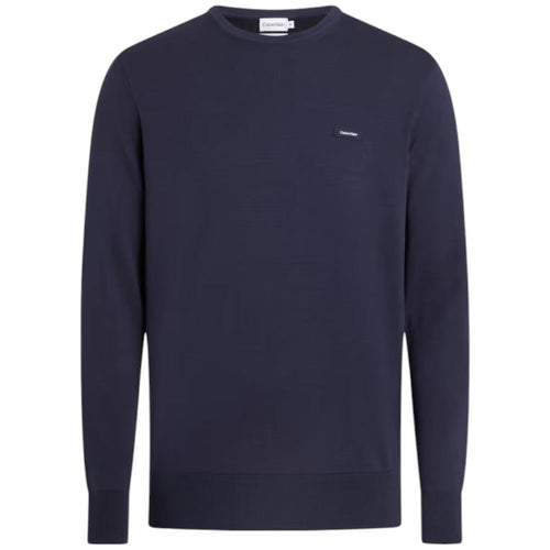 Calvin Klein maglioncino blu cotone seta K10K112742 Maglieria Calvin Klein