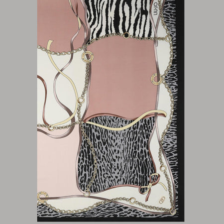 Liu Jo foulard nero 90X90 con scatola 2F5084T0300