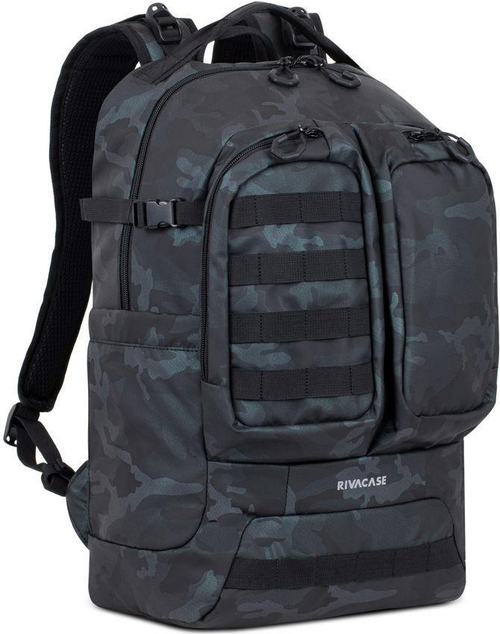 Riva NB Rucksack Sherwood 17.3 grau camo 7661 (7661 NAVY CAMO)