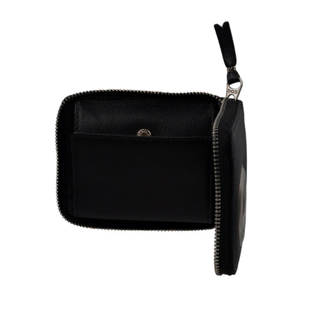 COMME DES GARCONS WALLET Silver Eyelet portafoglio in pelle in nero da donna