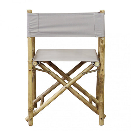 Sedia regista "Mojito" da esterno in legno di Bamboo, 60 x 44 x 88 cm
