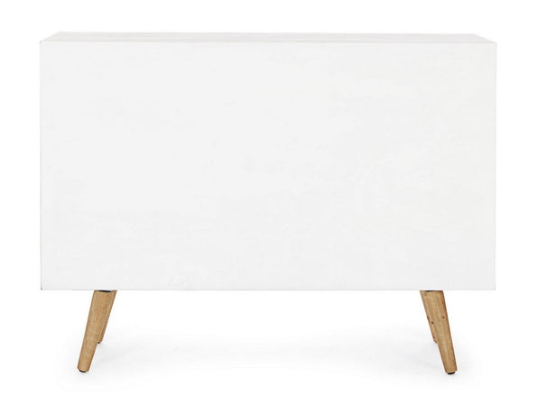 Credenza "Eloise", struttura in legno MDF o legno di abete, pomelli in acciaio, stile naturale
