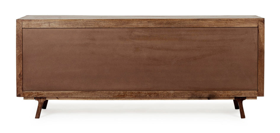 Credenza "Sherman" con struttura e gambe in legno mango, mobile in stile vintage