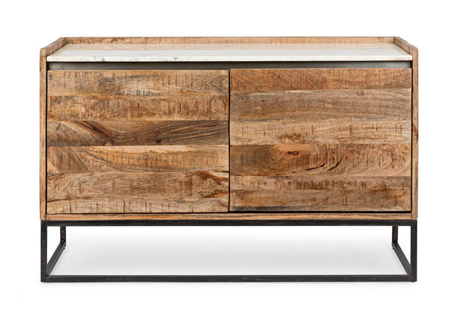 Credenza "Lambeth" con struttura in legno mango, mobile in stile moderno