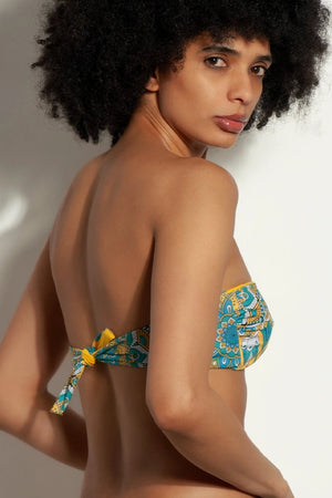 2BEkini | Bikini fascia + slip fiocchi Indian Charme