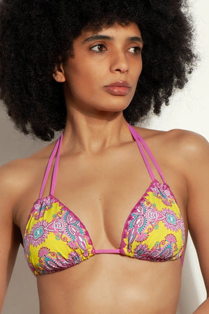 2BEkini | Bikini triangolo + brasiliana Candy Paisley