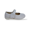 Ballerine bambina VUL-LADI bianco velcro fiore pizzo cerimonia eleganti