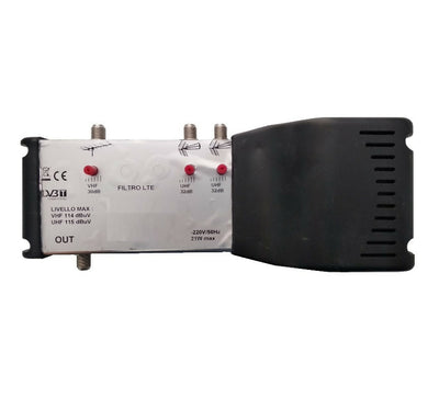 Amplificatore larga banda VHF-UHF regolabile per esterno