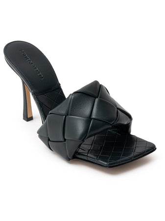 Bottega Veneta Sandalo Mule Lido in Verde Scuro da donna