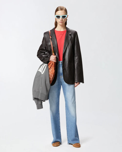 Pinko WANDA WIDE LEG DENIM SOFT TOUCH 25 da donna