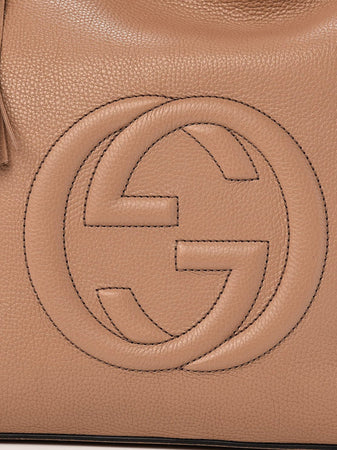 Gucci Borsa Soho Beige Donna Pelle Cellarius Modello 536194 A7M0G 2754 da donna