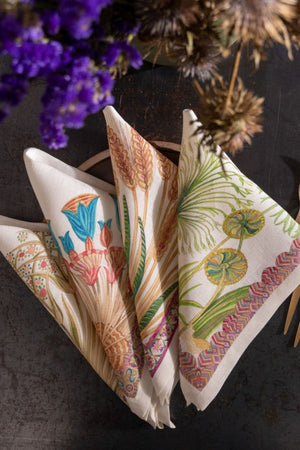 Tessitura Toscana Telerie Set 4 Tovaglioli Papyro