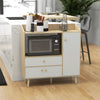 Mobile credenza da Cucina con 2 Armadietti e Cassetto, 90x30x94cm, in legno mobiletto multiuso ingresso soggiorno ufficio studio camera cameretta bagno F835-546A
