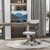 Poltrona da Ufficio in Tessuto Grigio, Sedia Girevole ed Ergonomica per Scrivania, 60 x 66 x 91-101cm RF9921-379GYRF9