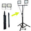 KIT 2 PROIETTORI TERMINUS 50W CAD. 4000LM CAD. CABLIATI CON TREPIEDE - ElettroWatt.eu