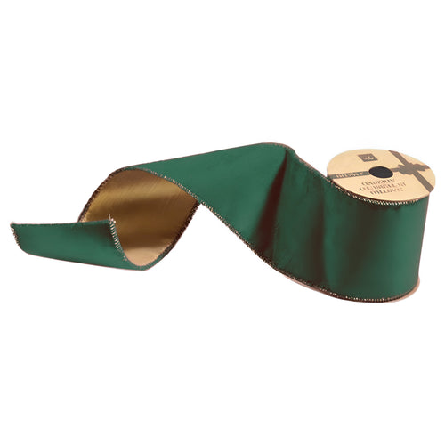 Nastro in velluto doppio lato, effetto Oro, per confezioni regalo, motivi assortiti da 3 metri x 6,3 cm