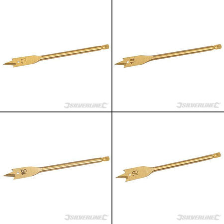 Mecchie Ricoperte in titanio per Falegnameria codolo esagonale anche cartongesso silverline Silverline