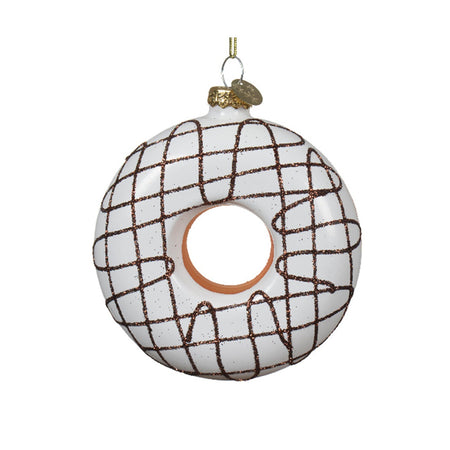 Pendaglio a forma di ciambelle per albero decorazione natalizia da 10 cm
