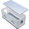 Scatola Porta Cavi in ABS super resistente, Protezione Ciabatte elettriche, sistema i cavi aggrovigliati, Sicurezza Bambini e Animali.