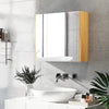 Armadietto Specchiera Bagno a 3 Ante con Mensole Regolabili, 68x22x60cm, Bianco TG9834-559V80WTTG9