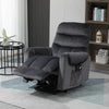 Poltrona Relax Reclinabile a 135°, Massaggiante e Alzapersona con Telecomando, 79x97x103cm, Grigio TR1713-090V90CGJU4