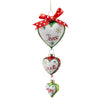 Pendaglio per albero di Natale decorativo, in vetro, con scritta natalizia 20 cm