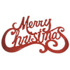 Scritta grande Merry Christmas in metallo da 60 x 32 cm