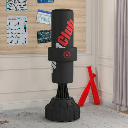 Sacco da Boxe da Terra Autoportante con Bersaglio Regolabile, Base Riempibile e Ventose, Nero  YQ1A91-302V00BKYQ1