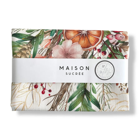 Maison Sucrèe Tovaglia Arancia e Cannella tessuto Korin - Varie Dimensioni