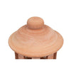 Lanterna da Esterno Grande Terracotta Toscana Biscottini - 45,5x26,5x26,5 cm, Decorazioni Giardino, Resistente al Gelo, Made in Italy