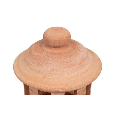 Lanterna da Esterno Grande Terracotta Toscana Biscottini - 45,5x26,5x26,5 cm, Decorazioni Giardino, Resistente al Gelo, Made in Italy