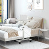 Scrivania Tavolino Porta PC Altezza Regolabile e Ruote  60x40x53-84cm Bianco QP9838-136WTQP9 , soggiorno salotto nero bianco marrone grgio alto basso design moderno sala moderno