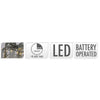 Pacchi regalo natalizi con LED luminosi, color Argento, decorazione in lametta, set da 3 pezzi