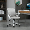 Sedia da Ufficio Basculante in Tessuto a Rete Grigio, Sedia da Scrivania Ergonomica e Girevole con Altezza Regolabile JH9921-528GYJH9