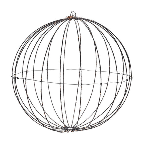 Palline per albero di Natale decorato, con luci a led luminose, colore Extra caldo