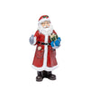 Babbo Natale statuetta color rosso in poliestere decorazione natalizia da 20 cm