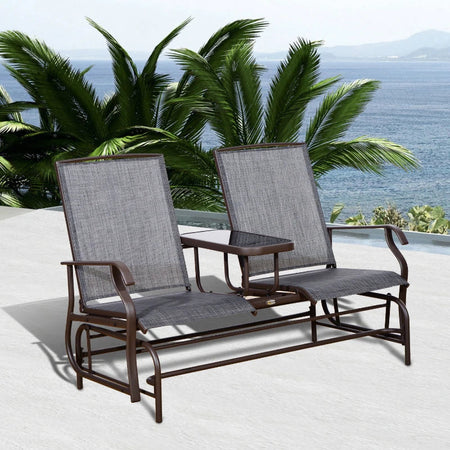 Dondolo da Giardino a Due Posti con Tavolino 81 × 147 × 100cm 84A-011