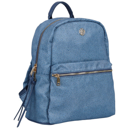 YNot zaino blu oceano in tessuto logato linea Cloud CLO040S4