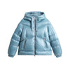 Woolrich giubbini donna woolrich - aliquippa short puffer jacket - azzurro da donna
