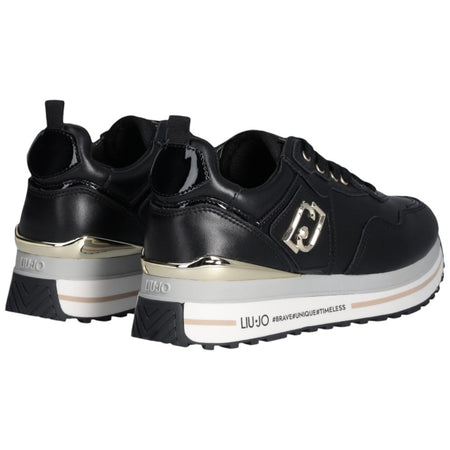 LIU JO sneakers nere in pelle MAXI WONDER