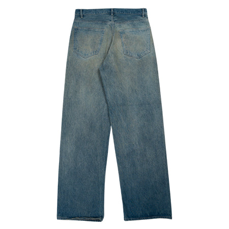 AURALEE Selvedge Wide Pants in Faded Indigo da uomo