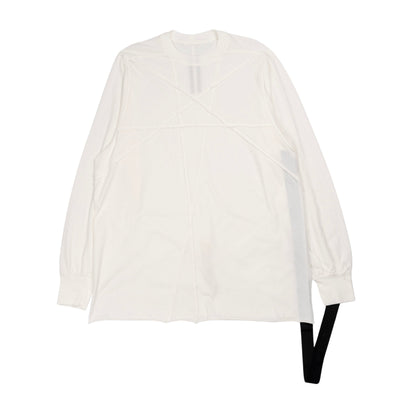 RICK OWENS DRKSHDW Jumbo Ls T in Milk da uomo