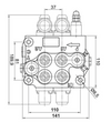 Distributore oleodinamico Ama a 2 leve semplice effetto e doppio effetto - 40L