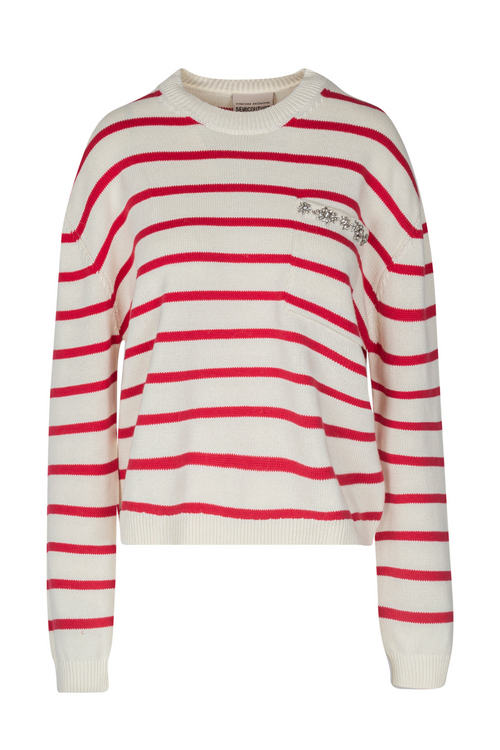 Semi-Couture Semi Couture - Maglia - 450811 - Panna/Rosso da donna