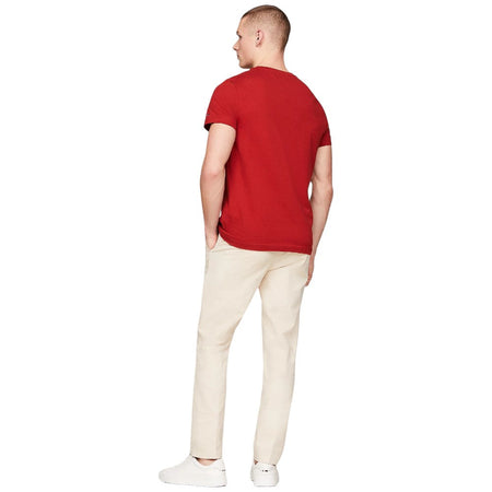 Tommy Hilfiger t-shirt dark magma logo ricamato MW0MW11797 T-shirt Tommy Hilfiger