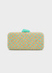 Clutch nadia sughero stampa verde