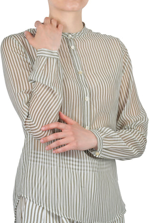 JUCCA Jucca - Blusa - 451206 - Verde/Bianco da donna